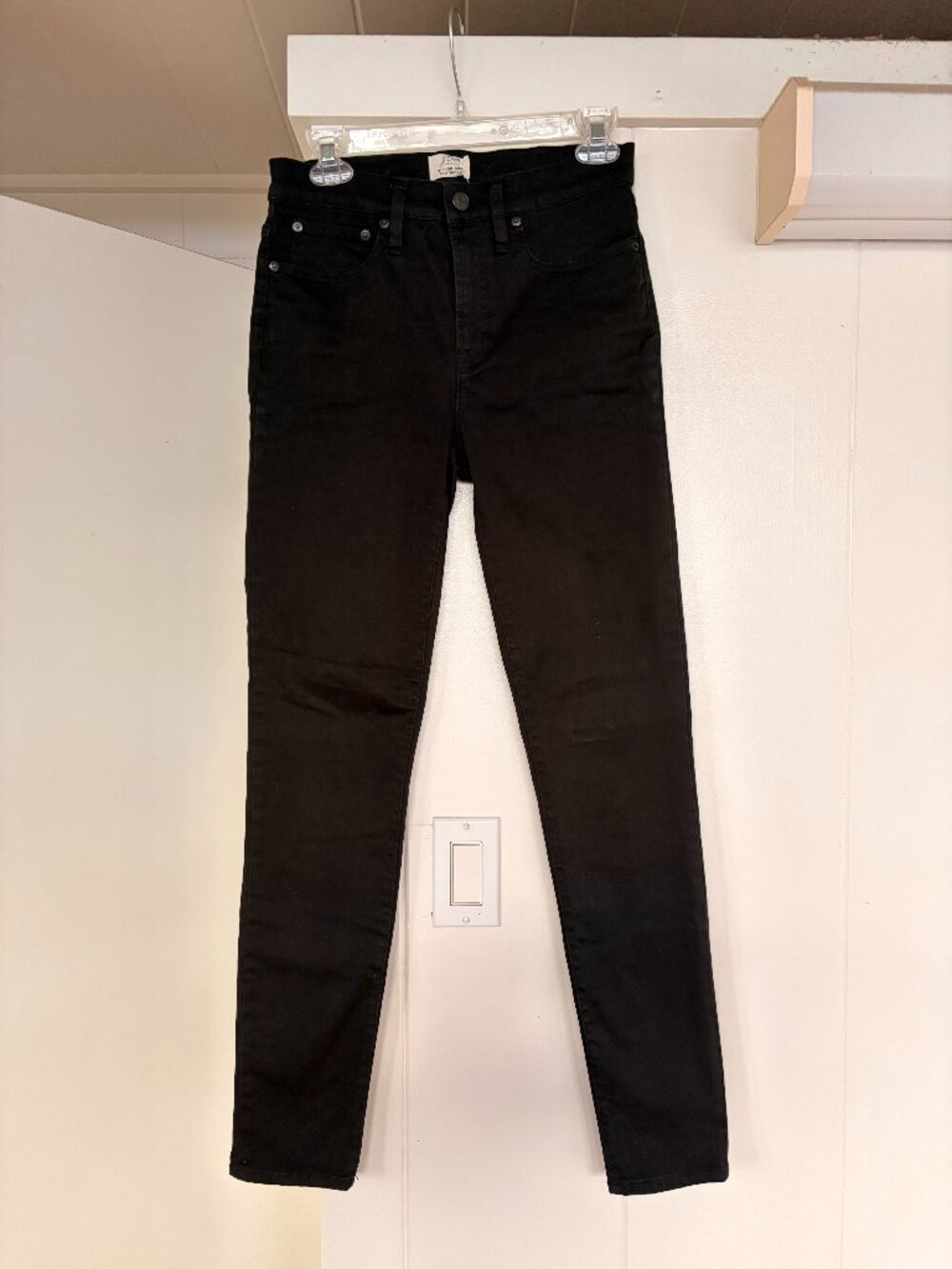 J.Crew 9inch high rise toothpick jeans